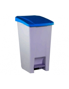 >> Unidad - Contenedor Selectivo - 80 L - 735x415x490 cm - Pedal - Azul