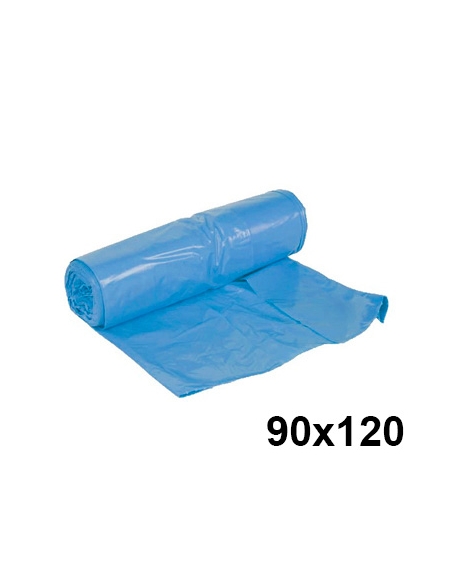 ARCHIVADO >> Rollo de 10 Bolsas Basura  90x120 - G150 - Azules