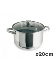 >> Unidad - Cacerola - SMX 4120/4 - Tapa Cristal 20 cm