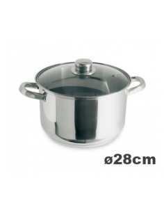 >> Unidad - Cacerola - SMX 4128/4 - Tapa Cristal 28 cm