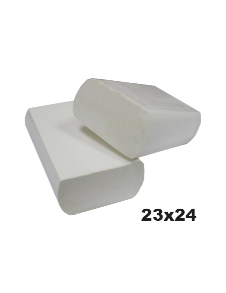 Toallas Z - Engarzadas Natural 23X24 - Premium Caja Ancha - 150 H