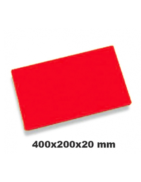 Tabla Corte 400x200x20 mm - Rojo