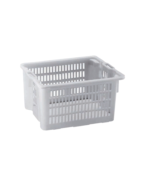 Caja Apilable - 65 Lt - Rejilla Blanca Con Tapa ( Unidad )